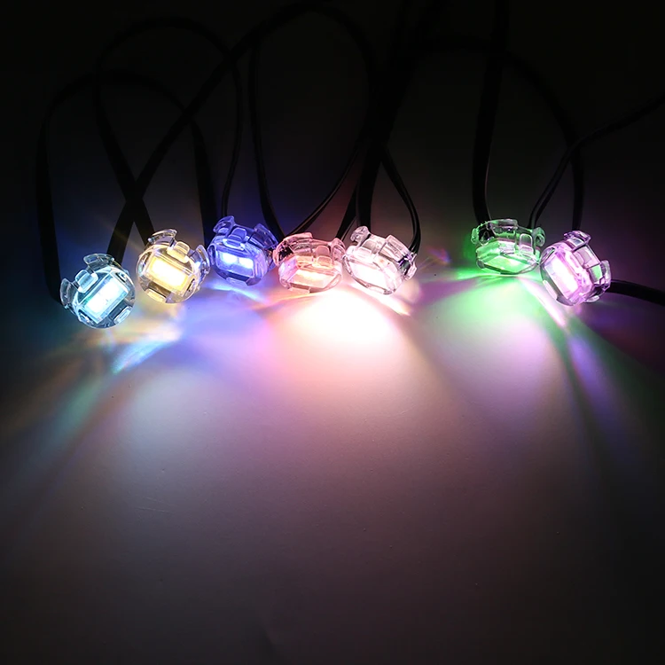SHIJI Custom 20mm Diameter Transparent Cover Housing LED Pixel Light Sk6812 5050 RGBW