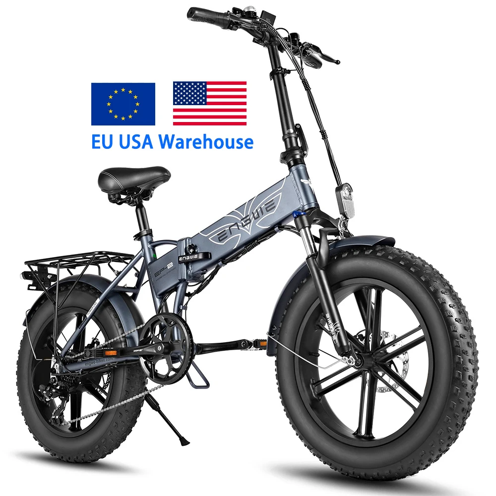 EU USA Stock EP-2 Pro Fat tire ebike 750W 20inch fast electric bike 45kmh adult folding electric bicycle