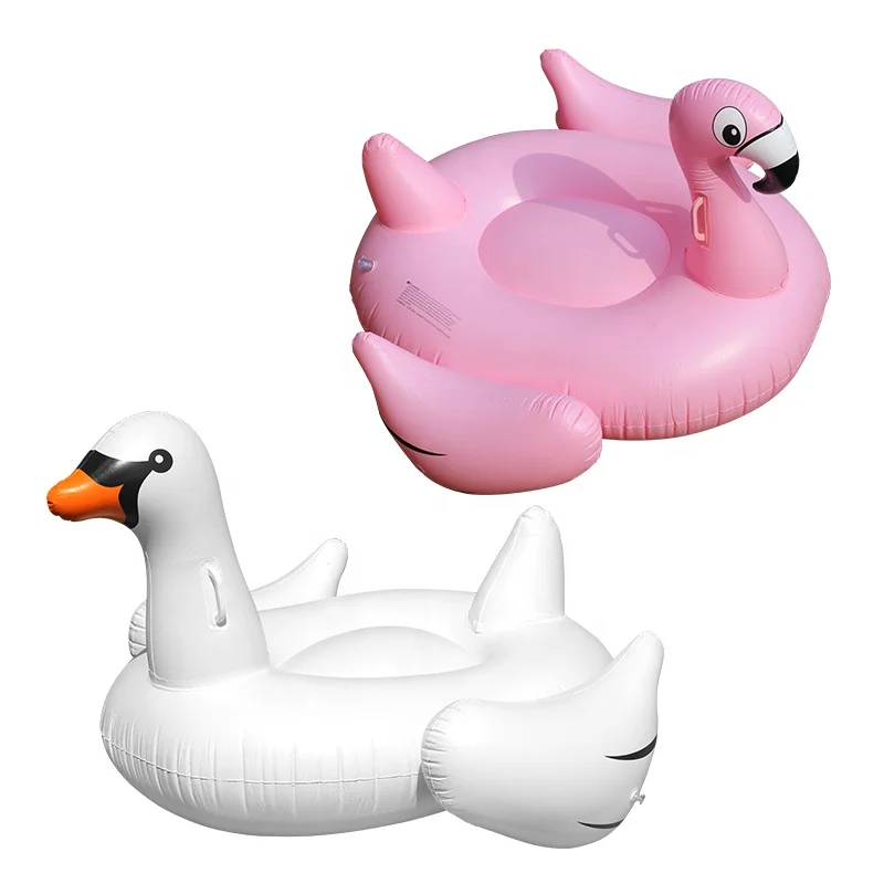 Inflatable White Swan Hammock Floating Bed Swimming Pool Lounge With Handle Outdoor Portable Water Entertainment Toys For Adult