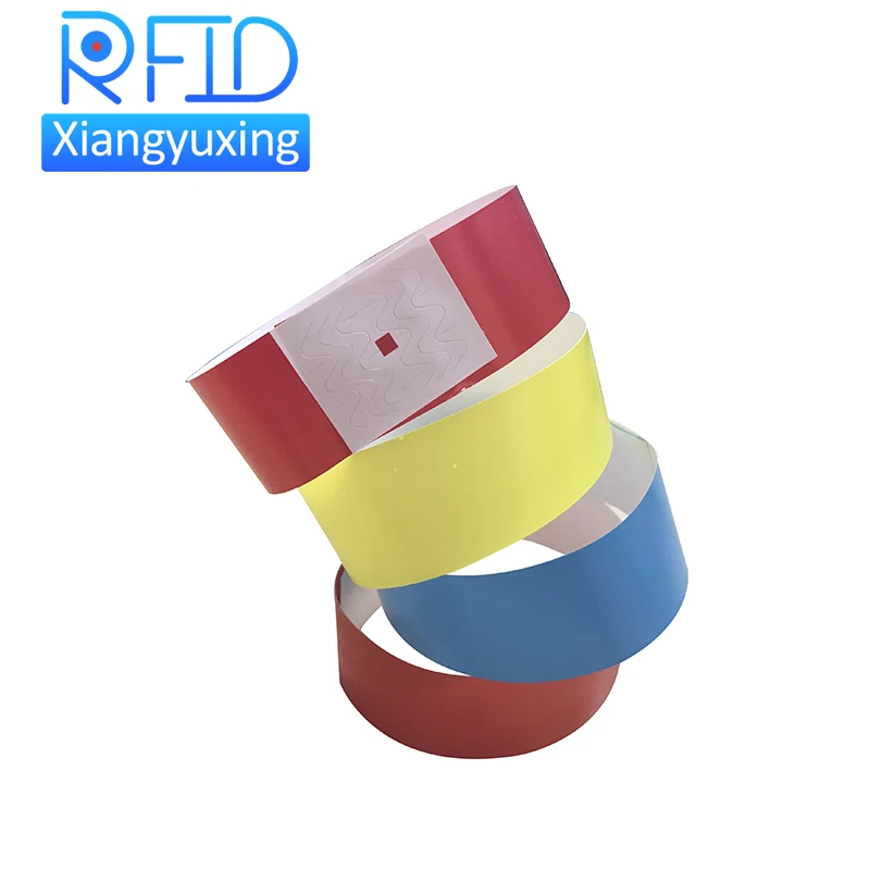 festival rfid wristband bracelet NFC 13.56mhz disposable id bracelet for festival event VIP