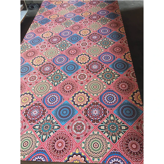 
2.7mm 3mm Arabesque Paper Overlaid Plywood/Big Flower Paper Overlaid MDF Boards 