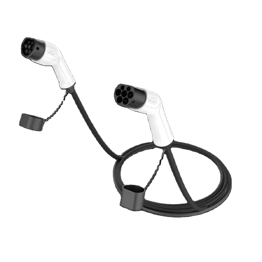 7kw type 2 to type 2 electric vehicle connector workersbee ev charging cable