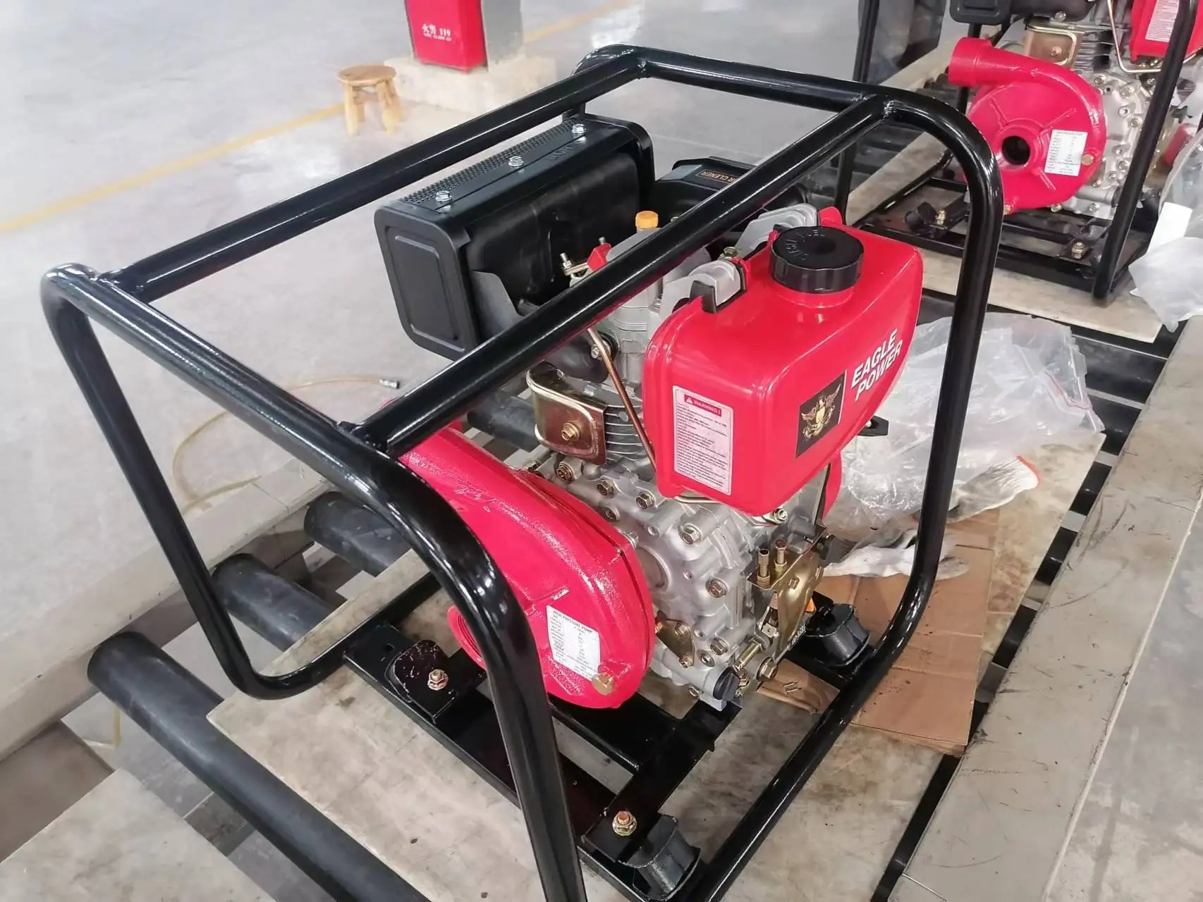 2/3/4 Inch Cast Iron Diesel Engine High Pressure Pump Centrifugal Water Fire Pump Marine Mining Industry 10HP OEM Customizable