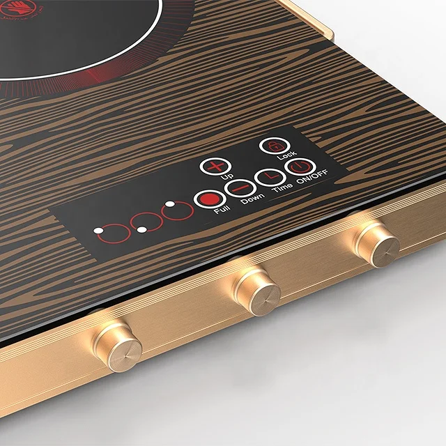 VBGK 3 Burners Infrared Cooker With Printing Panel Aluminum Housing Ceramic Hob SKD