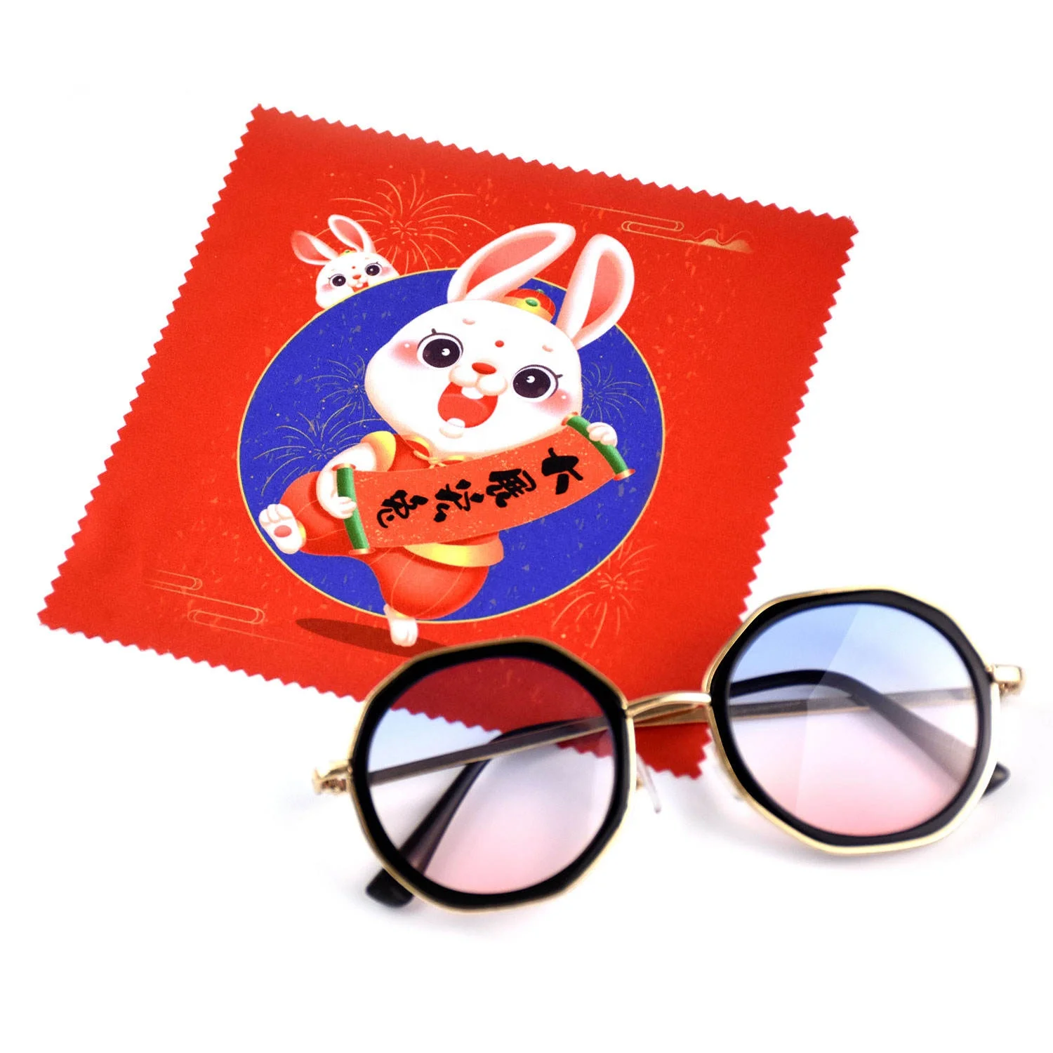 Cute rabbit Glasses cleaning cloth  Safe for All  Eyeglass and Camera lenses screen