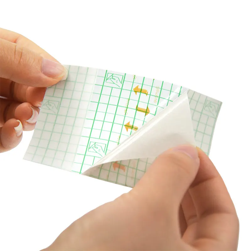 waterproof transparent adhesive wound dressing fixer plaster fixomull stretch PU film roll fixation tape bandage