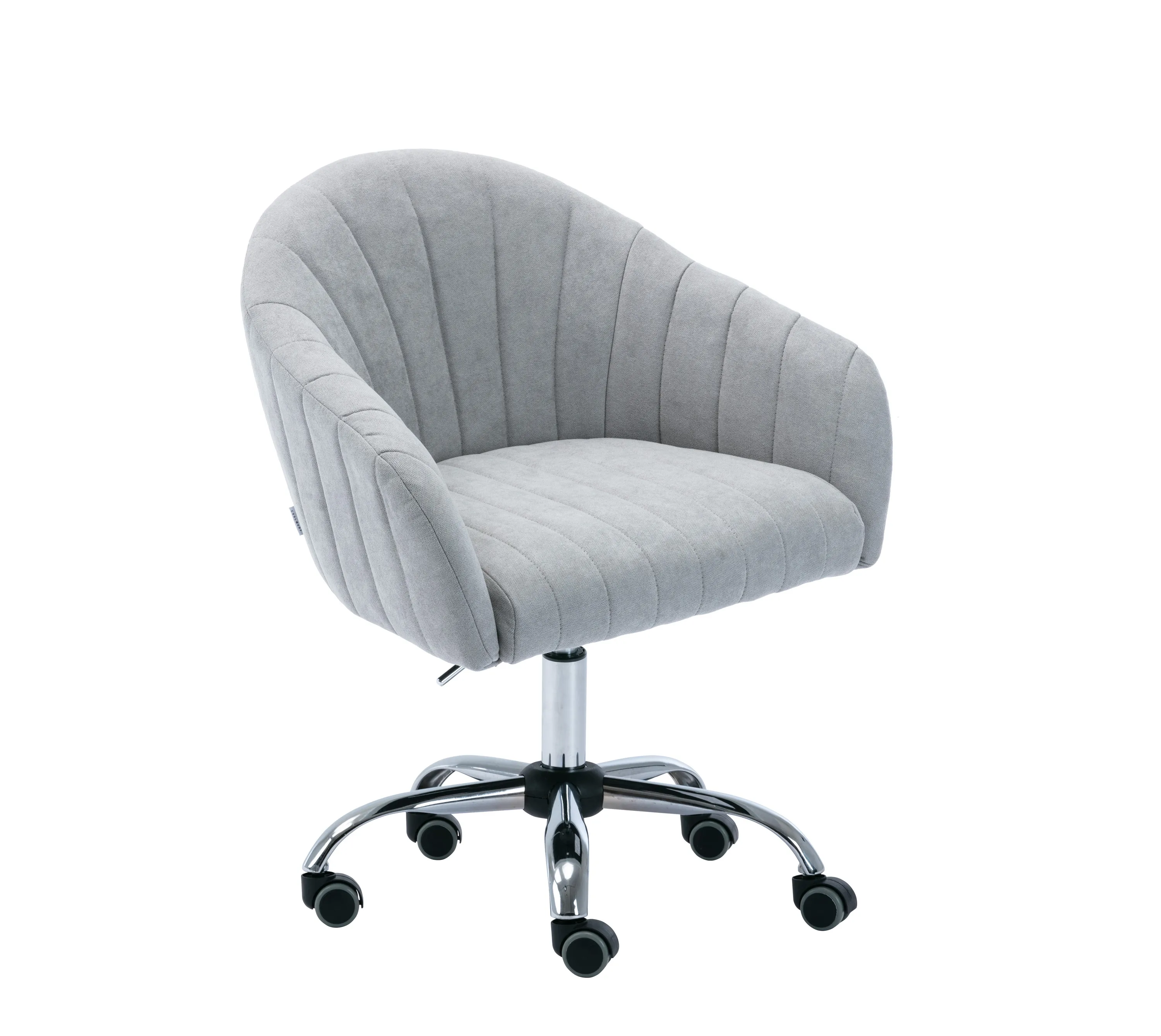 Antique Grey Fabric 360 degree Swivel Comfortable Height Adjustable Home Furniture Reading Office Chair