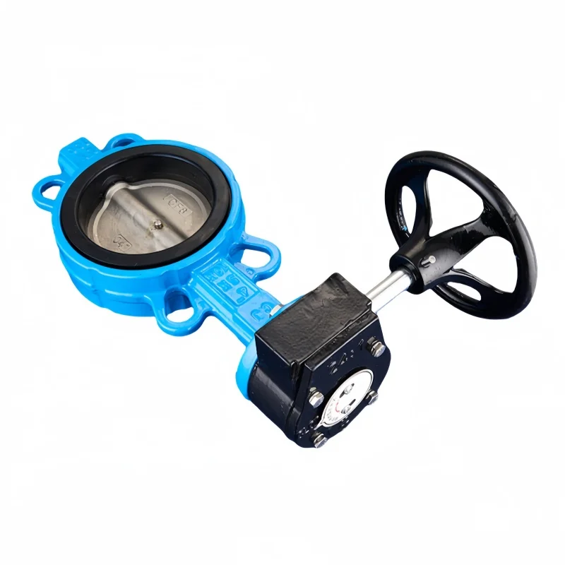 DN80 турбинный вафельный клапан-бабочка из нержавеющей стали PTFE или EPDM уплотнение коррозионно-стойкий ручной Дроссельный клапан
