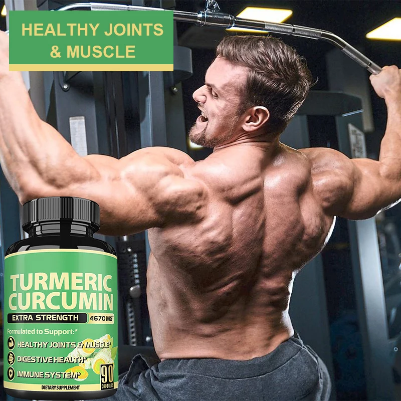 OEM/ODM private label Sports nutrition post workout supplement sports recovery Black Pepper turmeric curcumin capsules