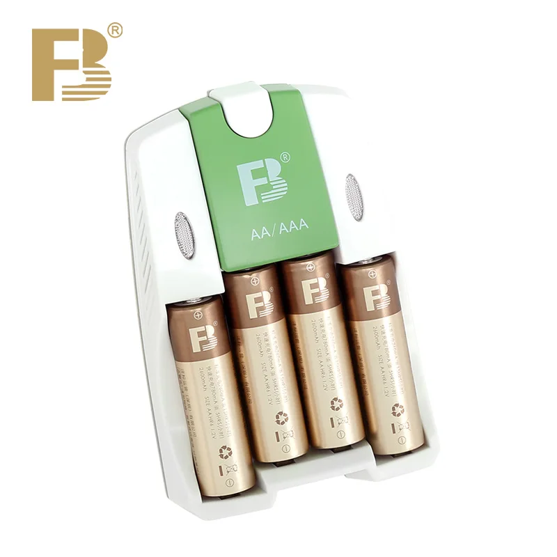 FB18+AA2600X4  2600mAh  capacity new energy mobile rechargeable  battery AA NIMH battery repeated fast intelligent automatic pow