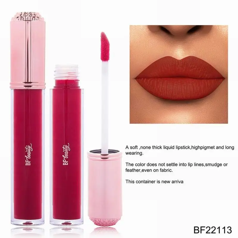 Best Waterproof Stay Creamy Matte Ink Liquid Lipstick Kit Private Label Unbranded Dark Brown Vegan Matte Nude Liquid Lipstick
