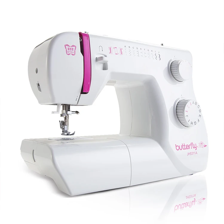 Support OEM High Quality JH5311A Mechanical Home Use Double Needle Clothes With Walking Foot and low price