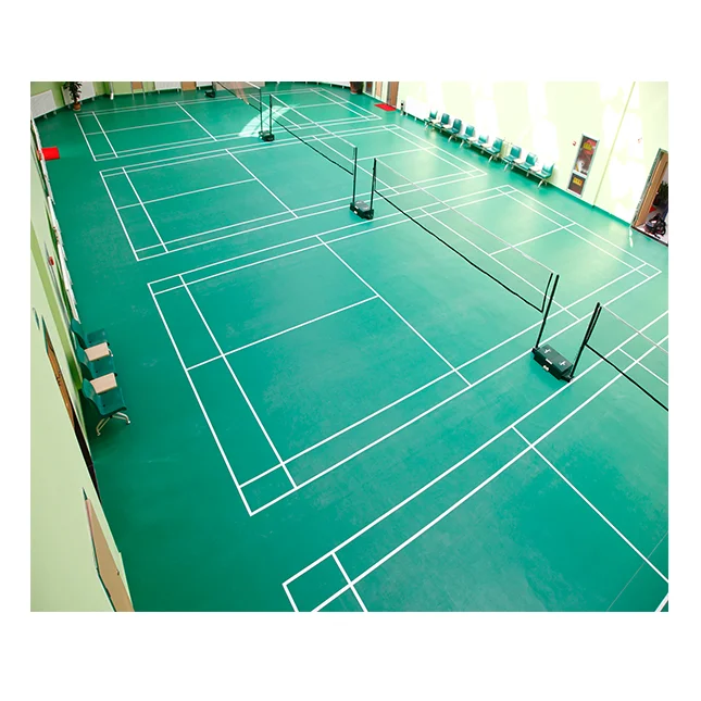 Titan Product Professional 4.5Mm Thickness Badminton Pvc Sports Flooring