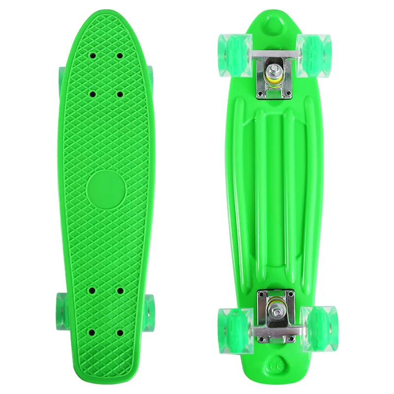 Factory price PP Plastic Skateboard Children Toy Scooter Mini Board  Skateboard