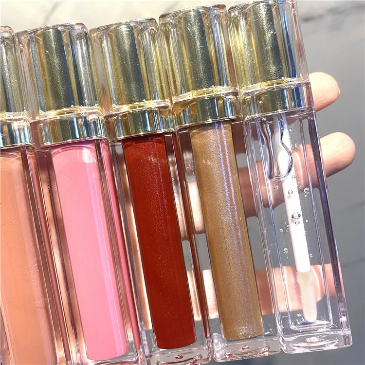 Nude Glossy Lipgloss Customized Red Matte Liquid Lipstick Long Lasting Waterproof No Logo Lipgloss Vegan High Quality