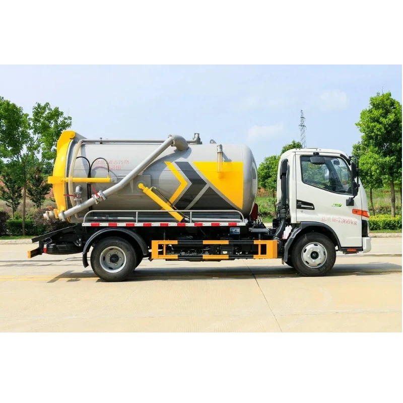 Configure high-power vacuum suction pump and high-quality hydraulic system Jianghuai JAC 5 cubic meter suction truck