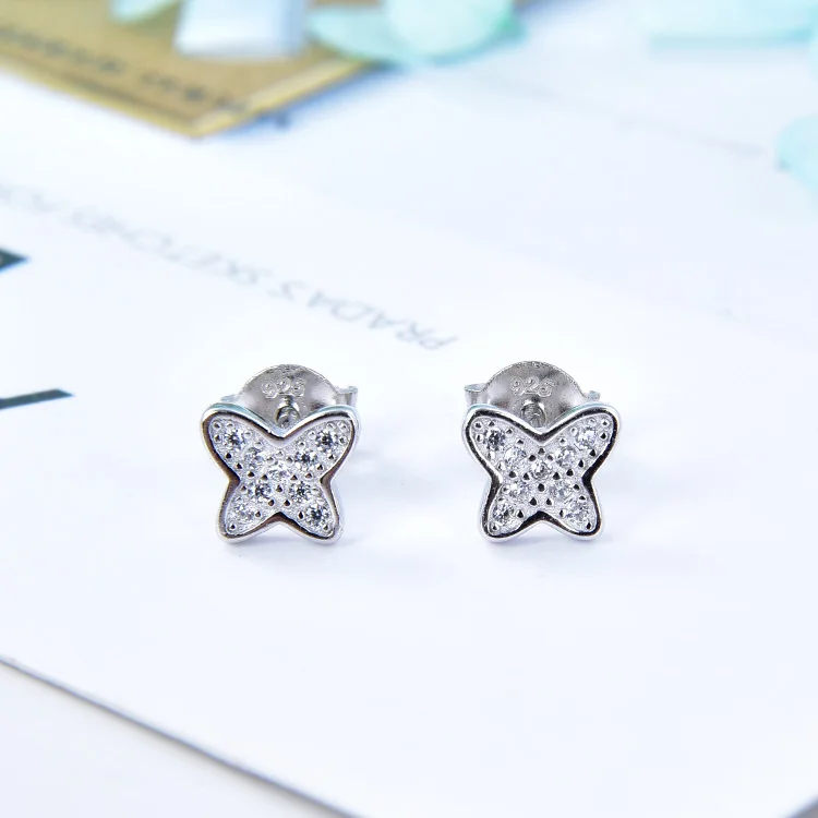 Nickel Free 925 Sterling Silver Mini Fine Jewelry Children Earrings