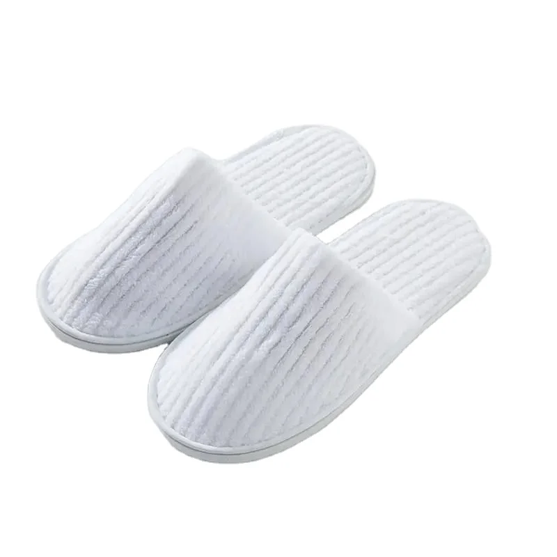 Custom Hotel Supplies Guest Room Spa Travel Closed Toe Disposable Slippers