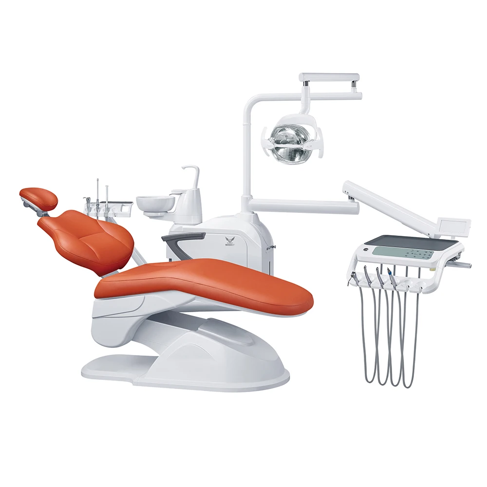 price of dental portable chairs with multi-function doctory tray and foot control