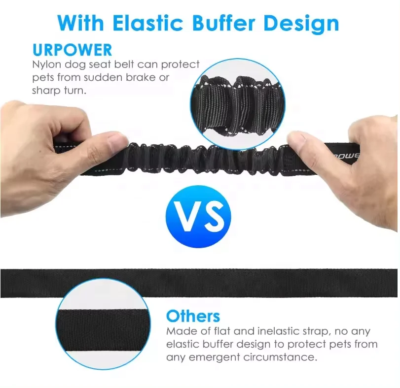 Dog Seat belt 3 in 1 with Adjustable Elastic Durable Nylon Pet Dog Cat Seat Belt Safe Leads Vehicle Seat belt Harness