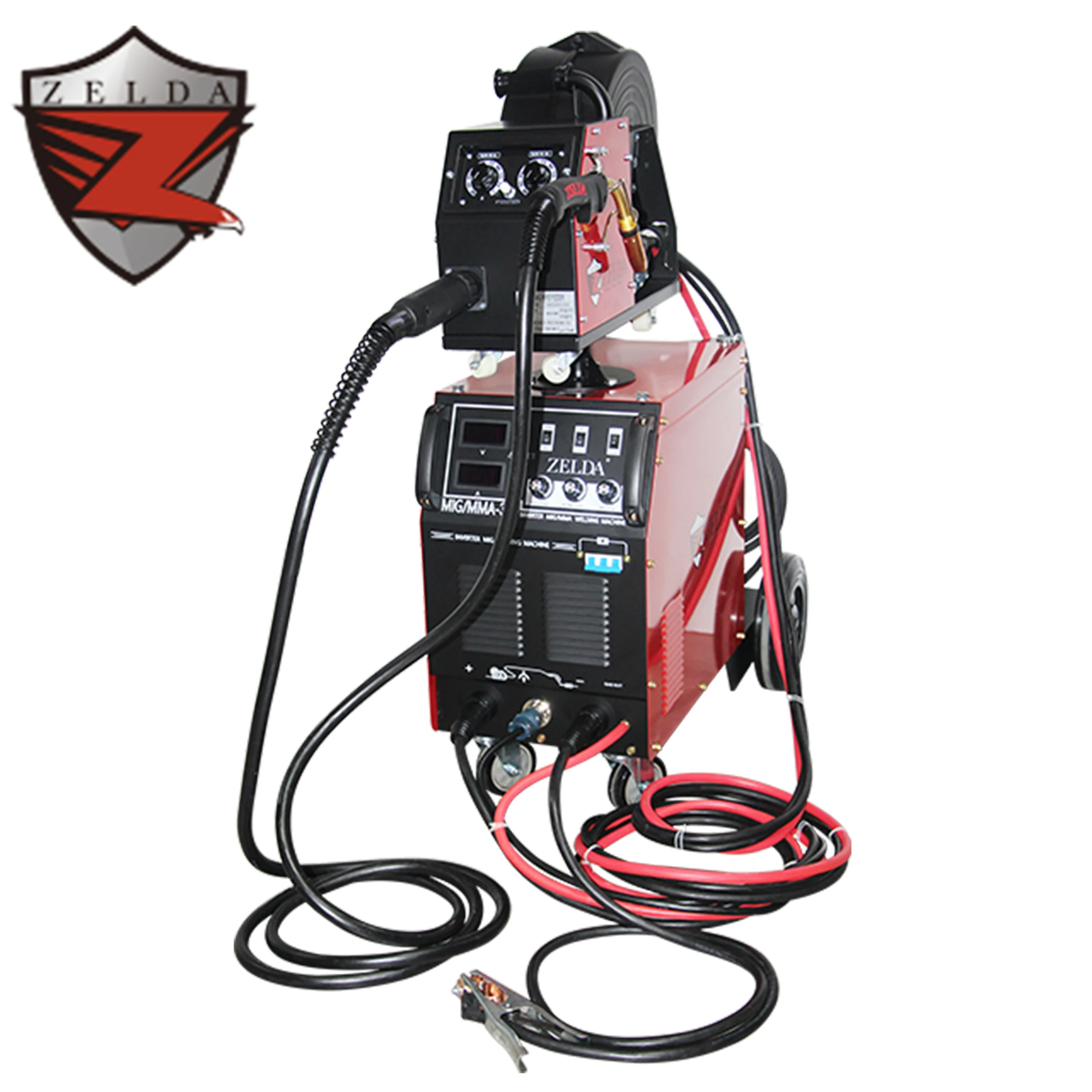 Heavy duty mig mma welder 350 welding machine for light industrial use with 2t/4t 15 kg wire spool