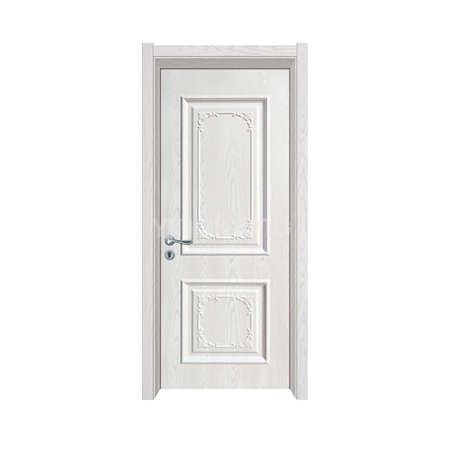 Foshan Factory Price Black Color Wood Plastic Composite Door Bathroom Interior Wpc Doors