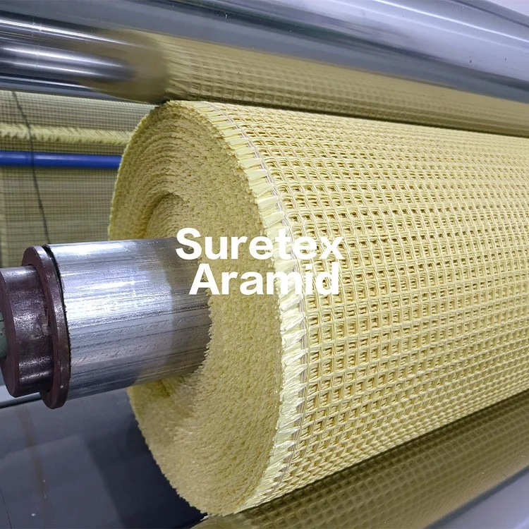 1414 Aramid Fiber Mesh Cloth 4*4 140g High Temperature Retardant Breathable Fabric For Mesh Belt Of Heating Oven With Sample