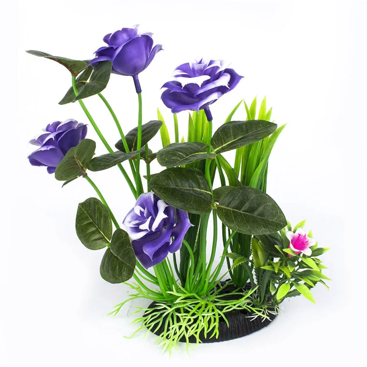 Aquarium Ornament Decorations H30cm Artificial Plastic Plant Fish Tank Accessories