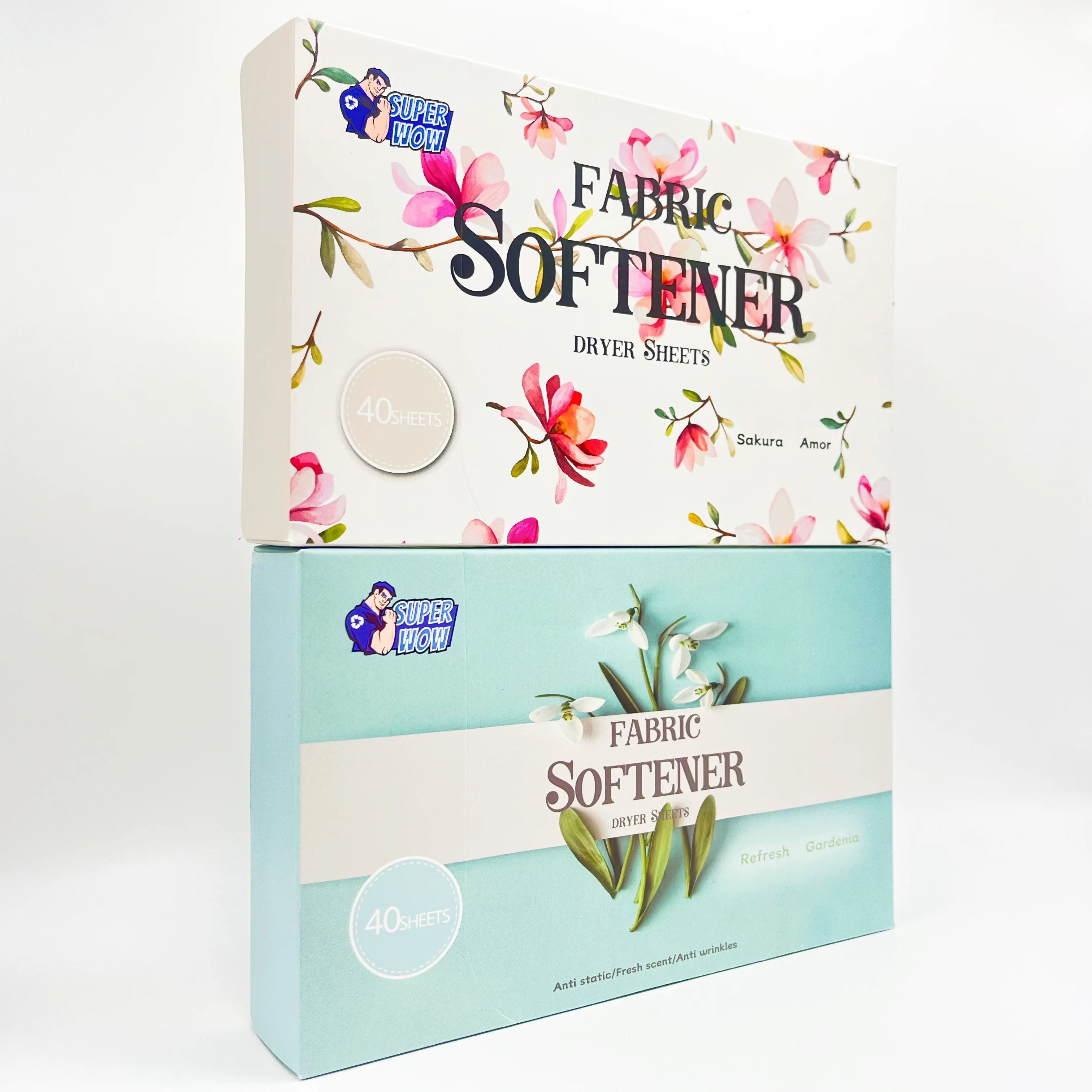 Eco Friendly Super Condensed Fabric Softener Sheets Custom Fragrance For Drying Machine