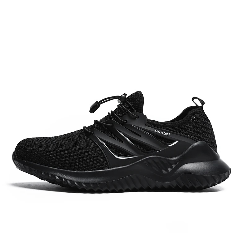 
Fashion Fly Knit Industrial Brand High quality men Safety Shoes With Steel Toe Cap and Steel Plate 