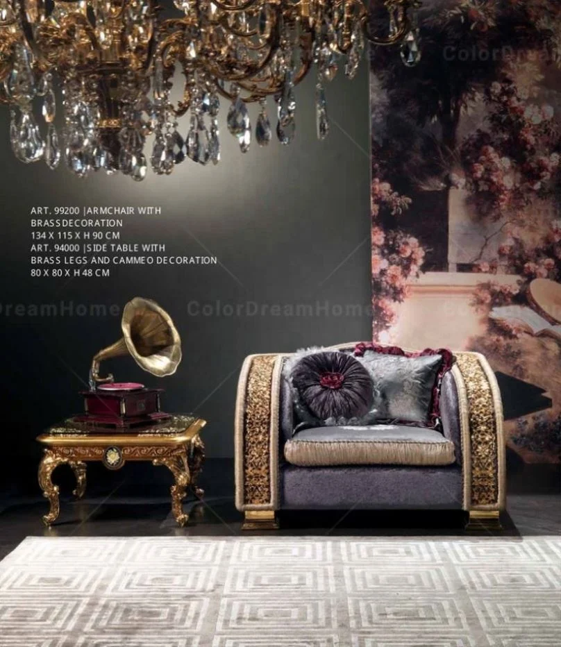 rococo baroque furniture luxury couches Living Room Sofa