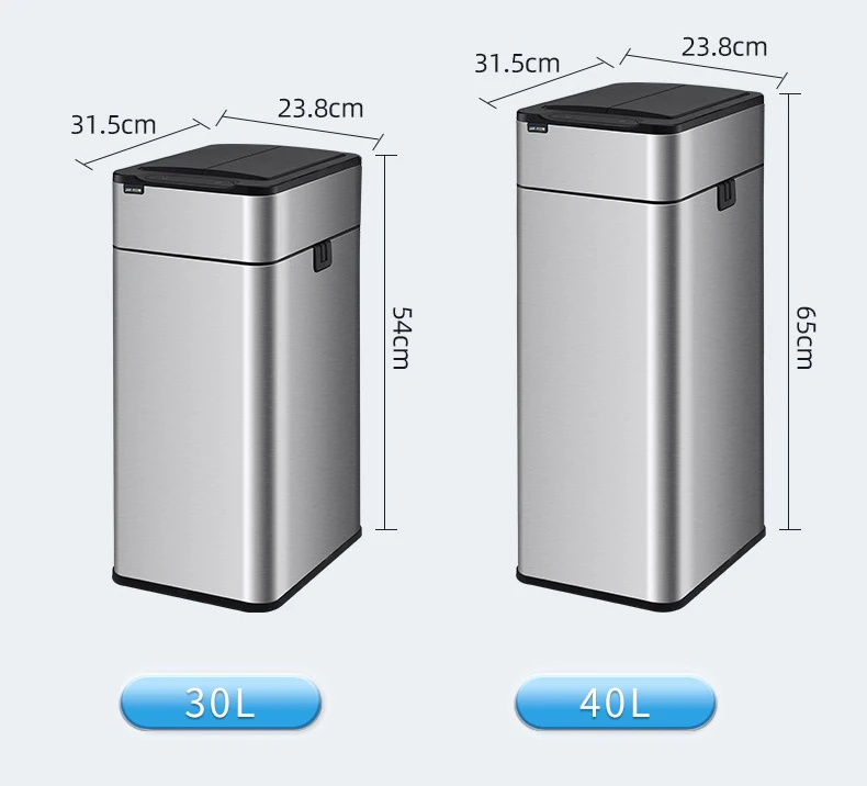 New Design Smart Touchless Motion Sensor Trash Can Automatic Garbage Can with Lid