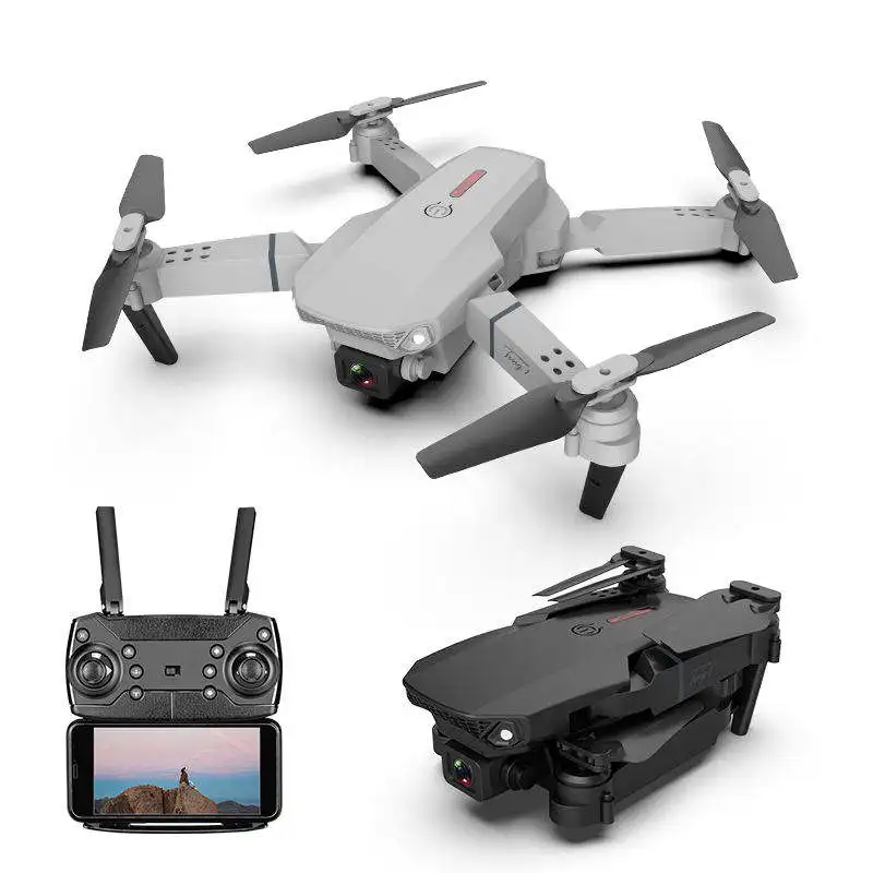 E88 PRO Professional selfie drones with 4K HD Dual camera long range Intelligent positioning remote control drone toys