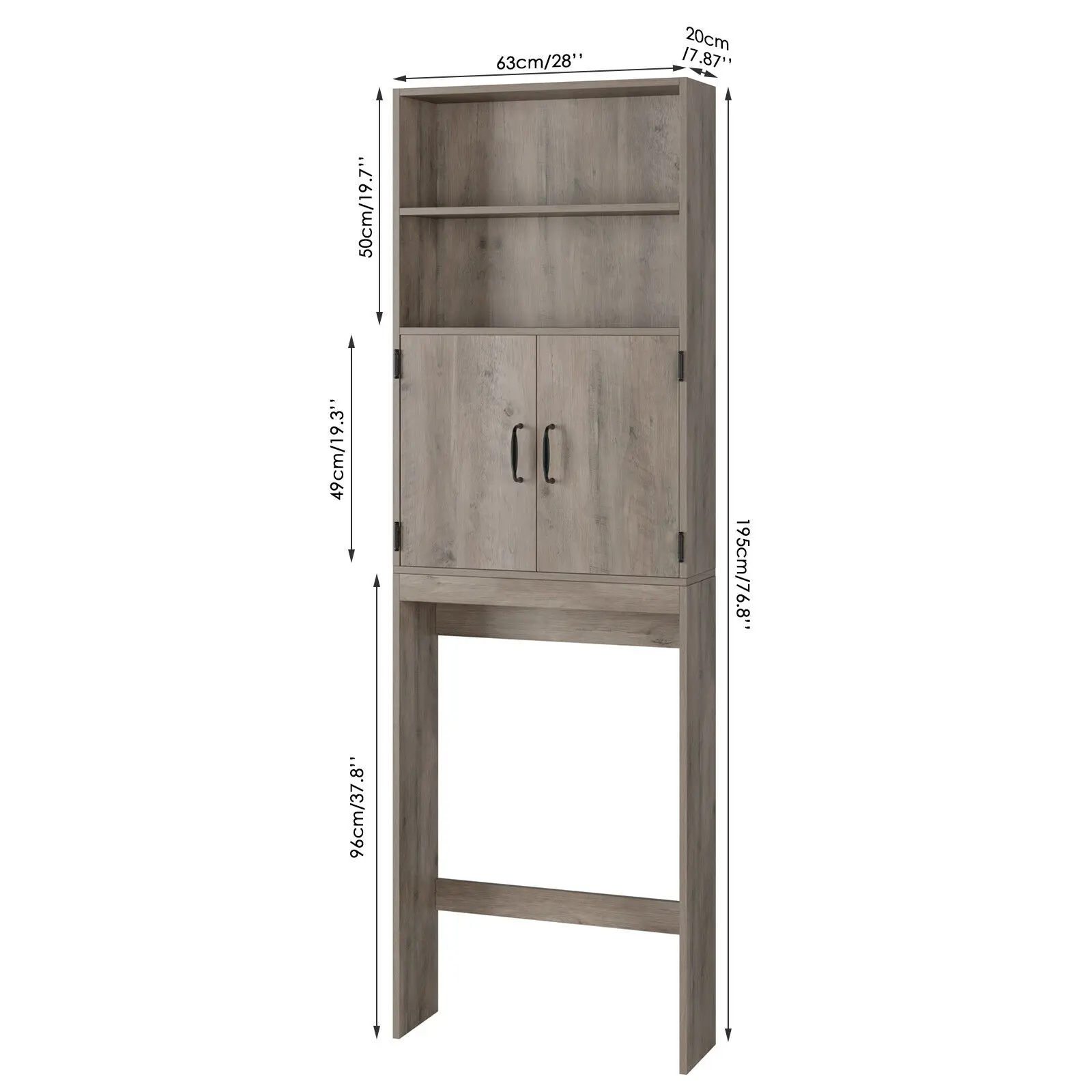 Bathroom Organizer Shelves over Toilet Storage Cabinet Washing Machine Cabinet