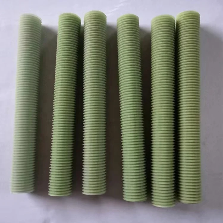 FRP bolt and nut fiber bolts nuts fiberglass threaded bolts with hex nut composite fiber fully threaded rods
