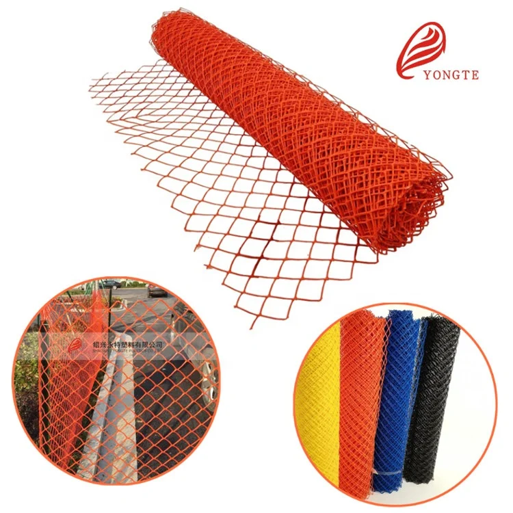 4X50FT heavy duty HDPE plastic diamond mesh fence safety barriers net for garden or construction