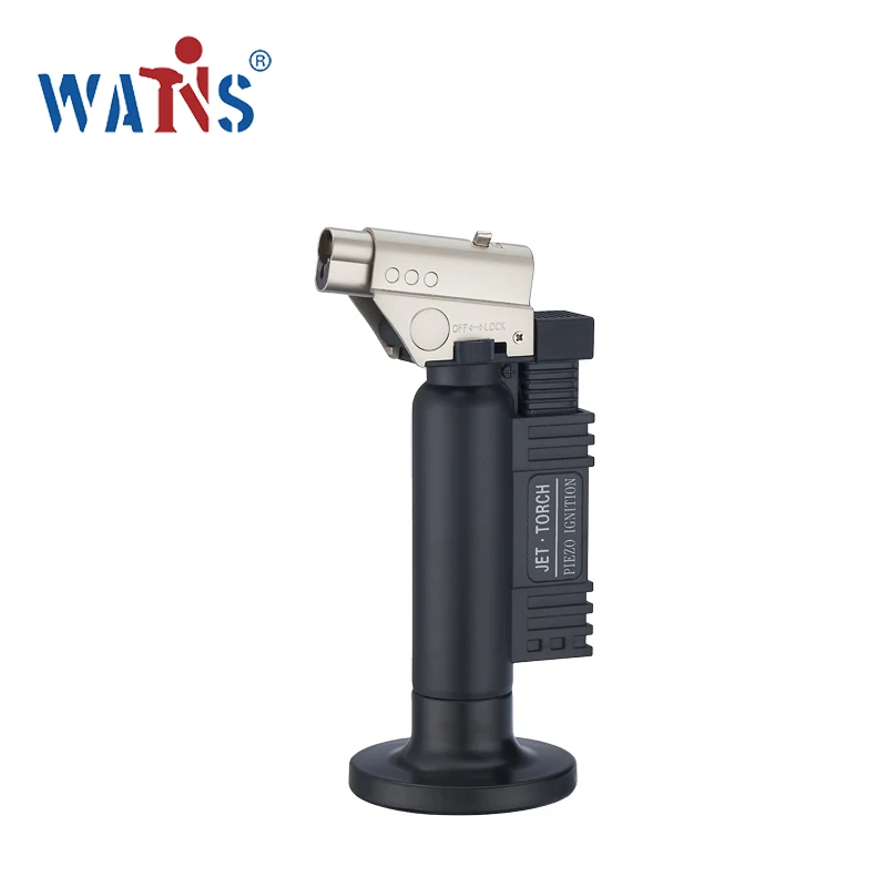 Promotional BS-270 portable butane outdoor camping stainless steel torch lighter