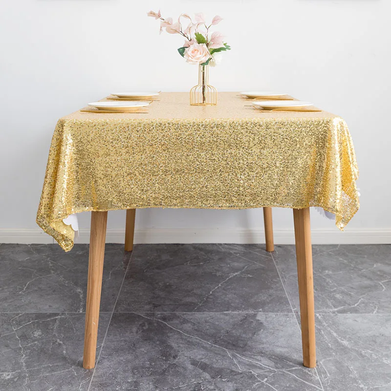 Wholesale sublimation custom printed logo sequin 120 inch large sequin  spandex round table cloth wedding