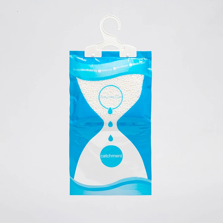 Stock Low MOQ Disposable Hanging Wardrobe Damprid Damp Rid Humidity Eliminator Closet Moisture Absorber Dehumidifier Bag