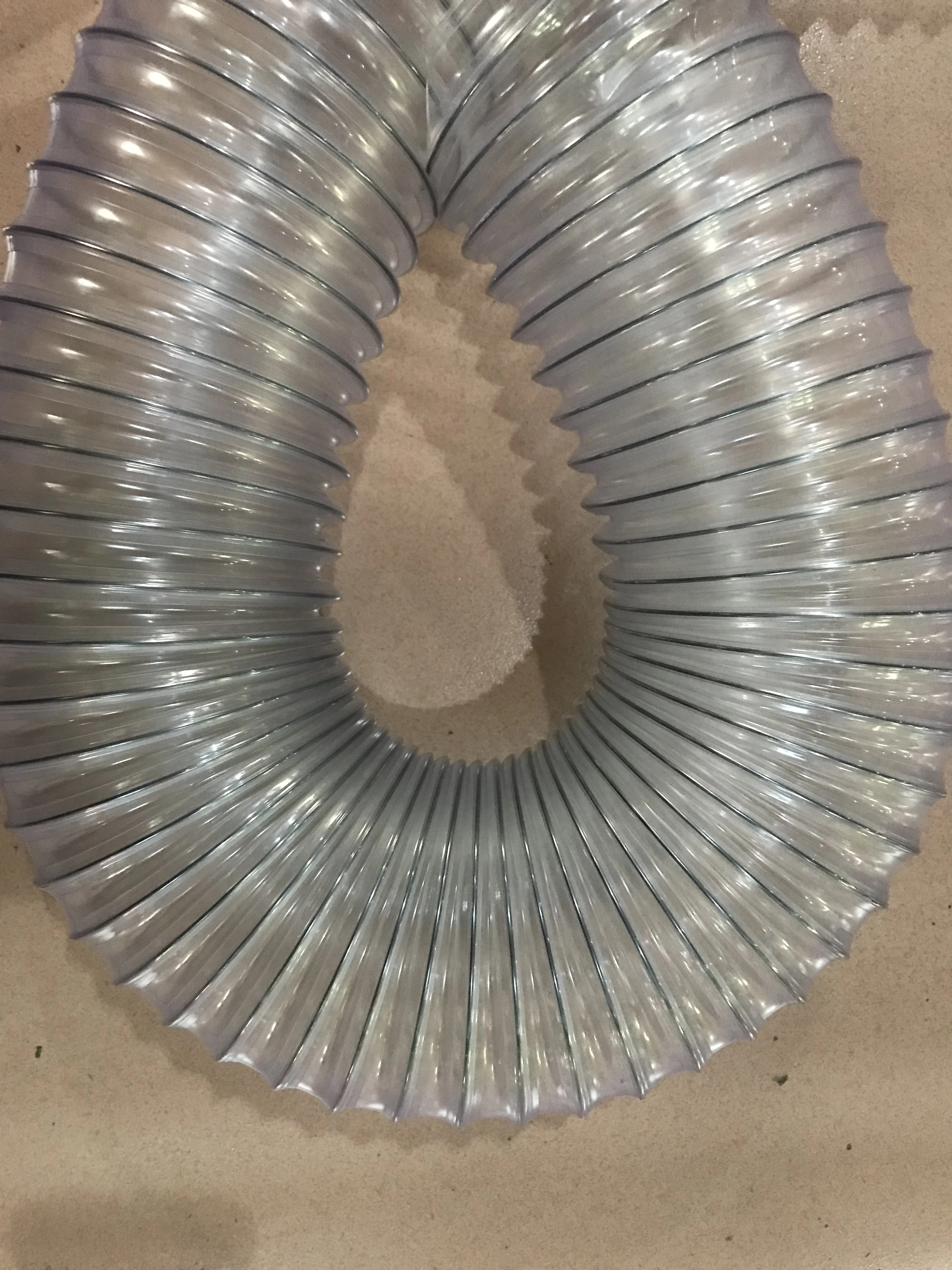 PVC Spiral Flexible Hose Woodworking Industry Dust Collection Pipe