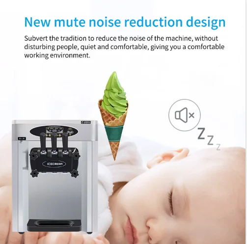 Miken GQ-25CTB three flavours ice cream CE certificate Hot sales Supplier China Factory Commercial Ice Cream Machine making