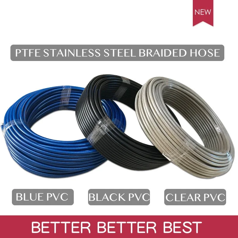 PTFE Hose Assembly Factory Sale DOT Approved Industrial Automotive Brake Line Hoses Hydraulic Pipe for motorcycle ATV Dirt Bikes