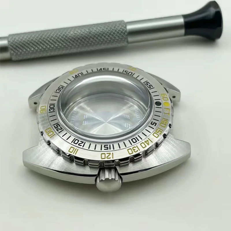 Корпус часов для черепахи NH35A NH36A водонепроницаемый Сменный Чехол из нержавеющей стали с сапфировым стеклом