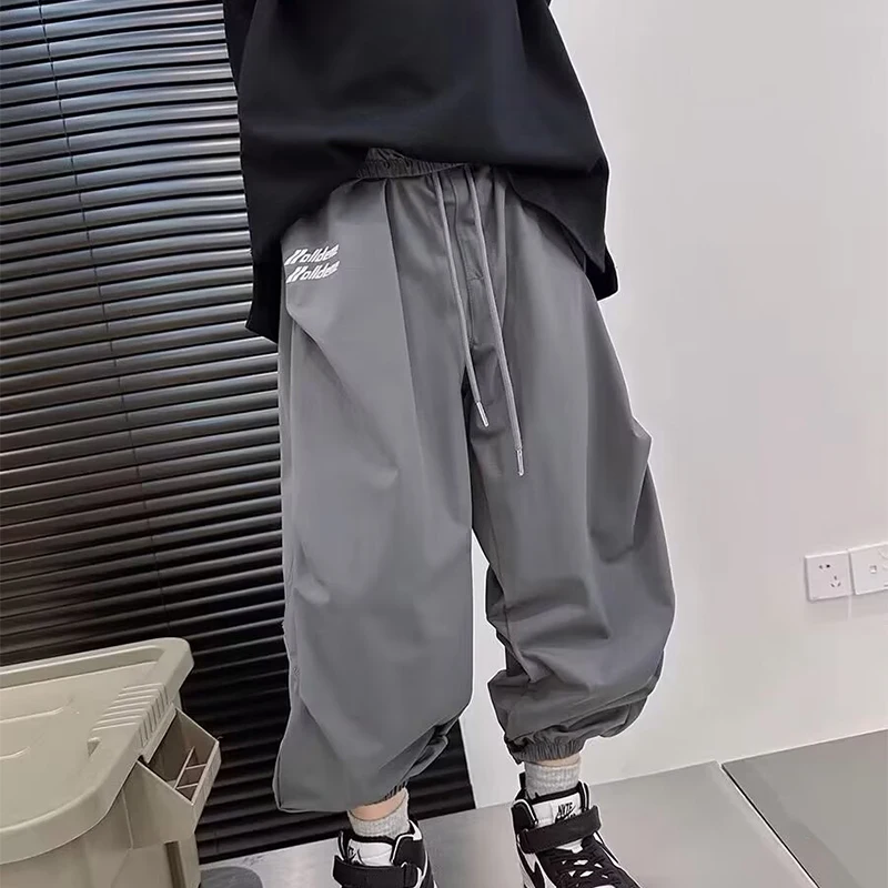 Youthful And Fashionable Trendy Casual Solid Color New Style Kids Clothing Long Pants for Boy
