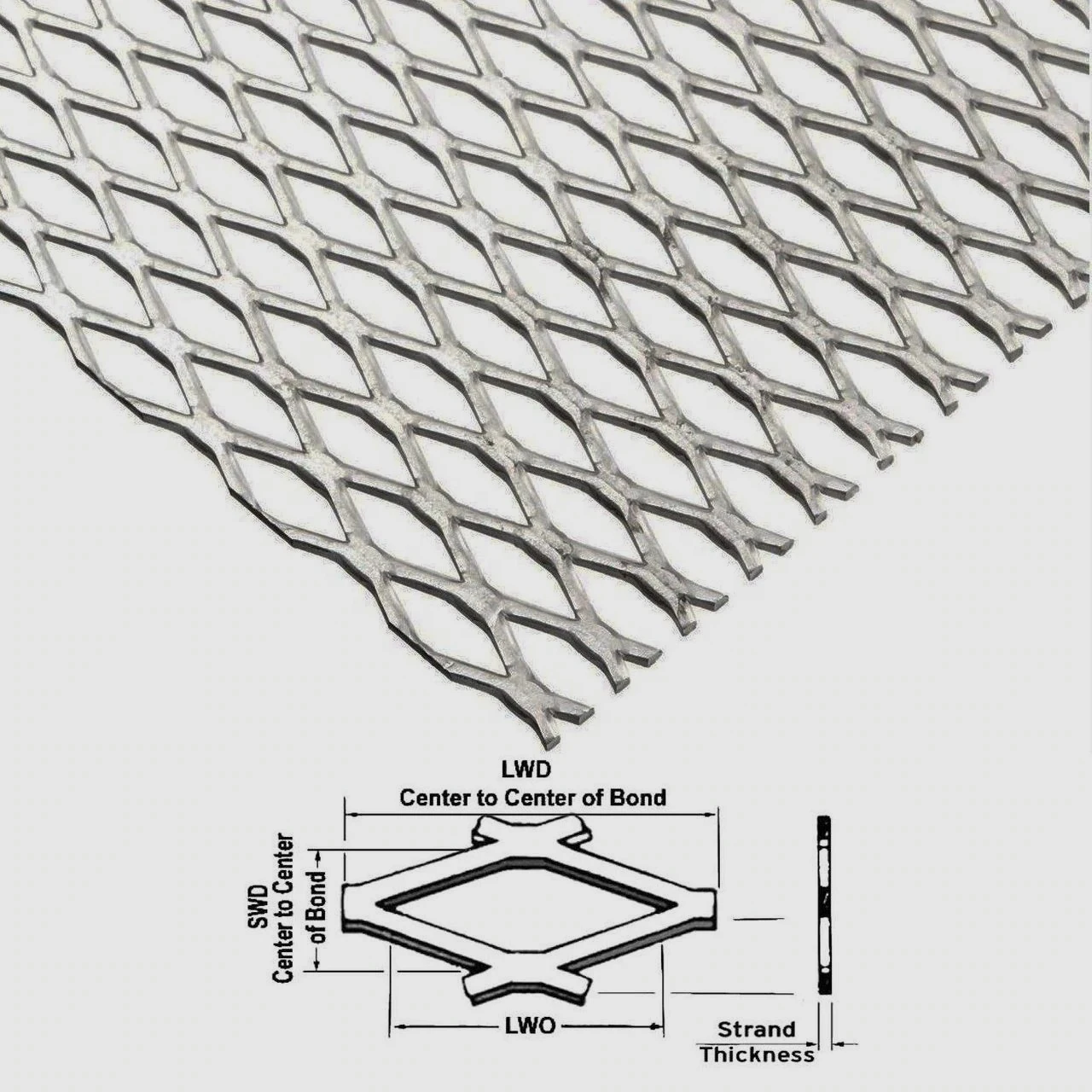 Customized 4 x 8 feet expanded metal sheet 0.5 mm thick