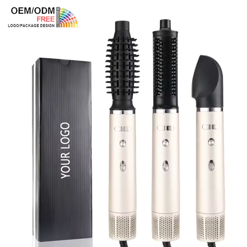PRITECH Factory 3-in-1 Professional Electric Hair Rotating Hot Air Blow Dryer Brush Rotating Hair Dryer