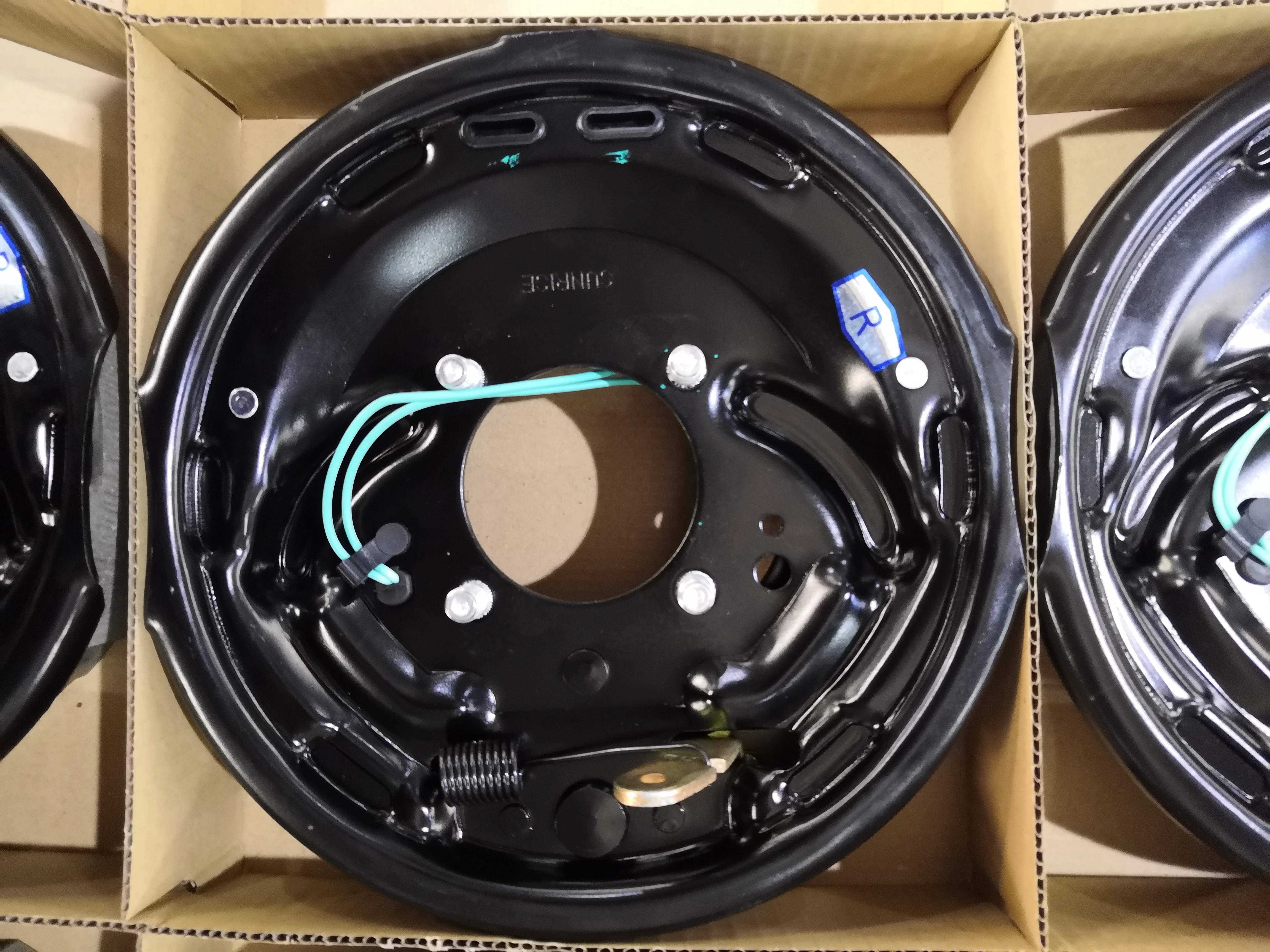 10' electric drum brake with parking lever for camper