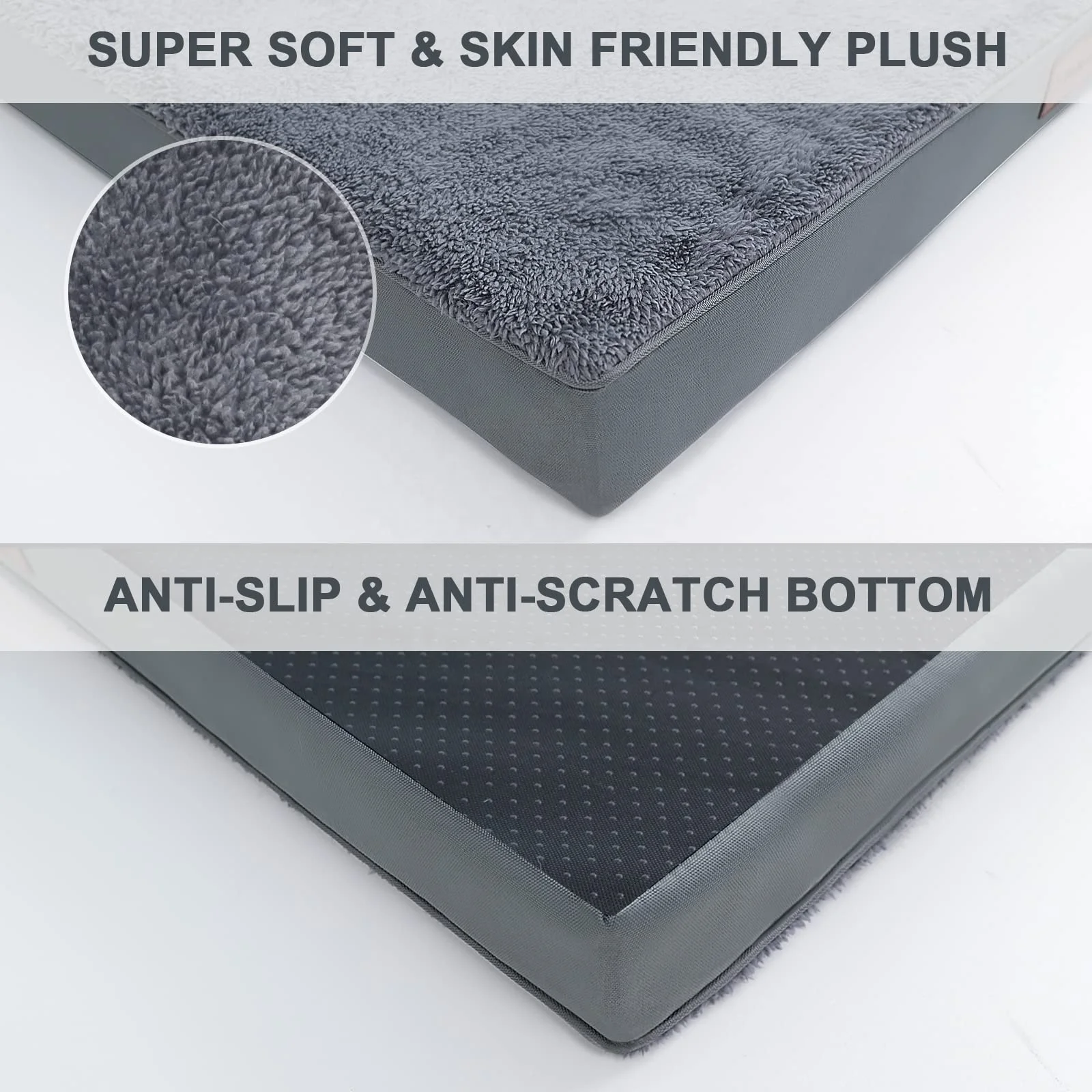 Anti-Slip Bottom Waterproof Egg-Crate Foam Pet Pad Mat Dog Bed Orthopedic Dog Beds for Crate