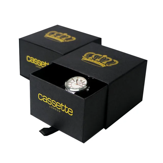 Custom Logo Luxury Cardboard Paper Empty Single Gift Wrist Packaging Watch Box Cases For Watch