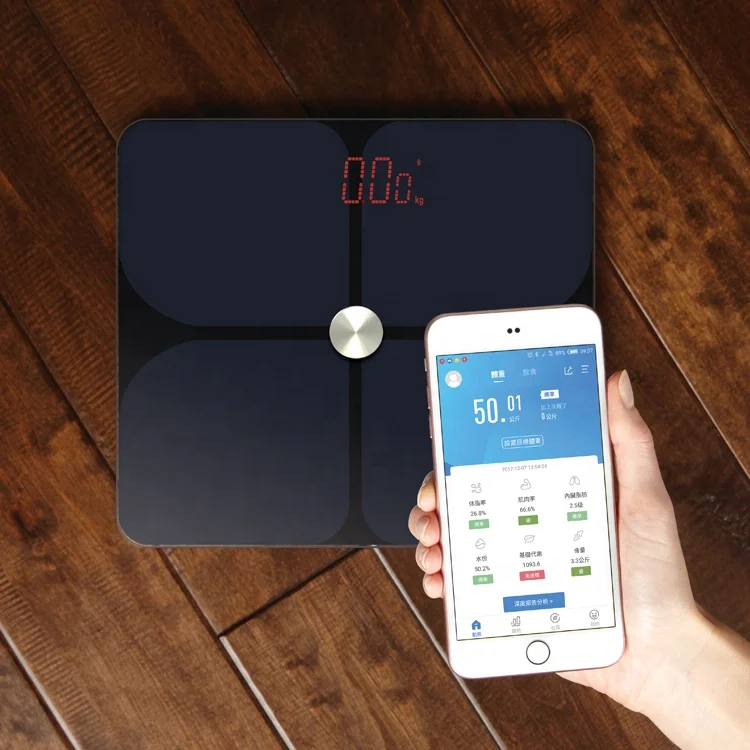 Sunwinon Hot Sale TGF943A Smart Body Scales Ito Coated Glass Bathroom Scales Bt 4.2 Weighting Scale